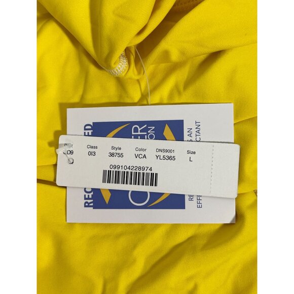 J. Crew Women's UV Protective Sun Shirt Long Sleeves in Yellow - Sz L - NWT - Picture 3 of 7